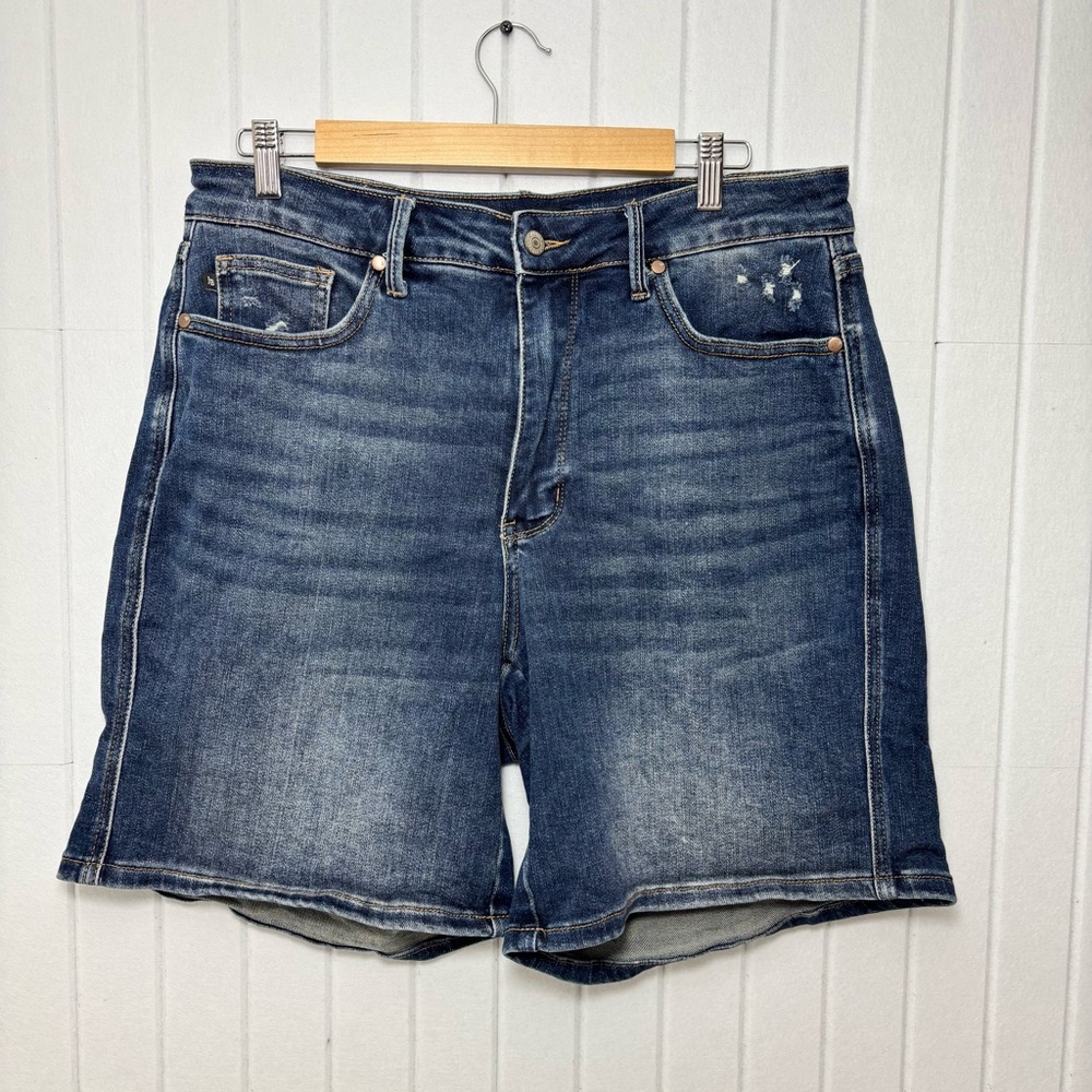 Judy Blue Indigo Jean Shorts JB150246 DK-CO ‎ size 1XL